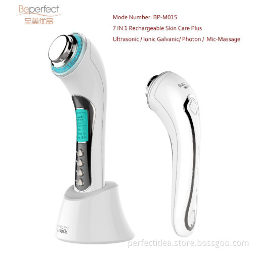 factory wholesale home use ultrasonic face massager for skin rejuvenation and wrinkle removel with ISO9001 and ISO13485 approved